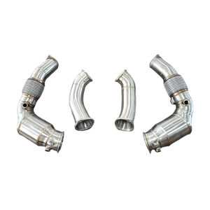 AKS Catted Downpipe de acero inoxidable para <span class=keywords><strong>BMW</strong></span> M5 <span class=keywords><strong>M8</strong></span> F90 F92 F93 LCI Inc <span class=keywords><strong>CS</strong></span> Late 2021 + Downpipe - Product Image 1