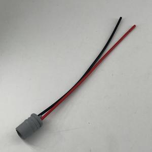 Konektor Plastik Abu-abu Hanming HT--lamp T10-2 dengan Kabel Tembaga Murni 18AWG - Soket Lampu Kabut/Sein LED, Basis Lampu Rem, Harness - Product Image 1