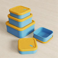 Nouveauté : Contenants de congélation en silicone personnalisables avec logo, sans BPA, qualité alimentaire platine, boîte à lunch réutilisable pour cadeaux promotionnels