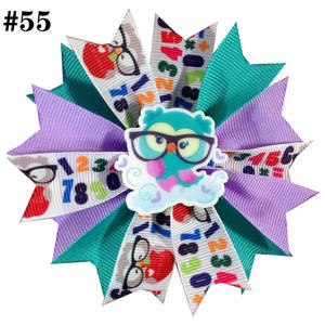 Nouvelle mode 4.5 ''pointes de cheveux livre d'arc de cheveux Apple <span class=keywords><strong>Libary</strong></span> bookver arc de cheveux pour enseignant accessoires de cheveux - Product Image 3