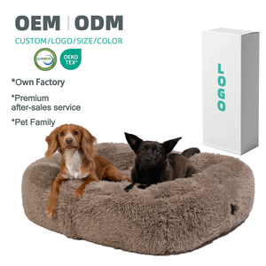 शेडेड मेमोरी फोम ऑर्थोपेडिक लंबे प्लग कुत्ते सोफे बिस्तर विरोधी पर्ची कस्टम हटाने योग्य मेमोरी फोम पालतू बिल्ली के बिस्तर - Product Image 1