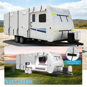 Ensemble complet d'accessoires TT : Housse de protection non tissée pour caravane, incluant des sangles de fixation, un sac de rangement et du ruban de réparation – Housse universelle pour camping-car et caravane - Product Image 4