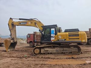 Excavadora de cadenas usada Sany SY375H de 37.5 toneladas, modelo 2021, hidráulica de servicio pesado, 365H 335H, pocas horas, motor Isuzu, bomba de engranajes PLC - Product Image 3
