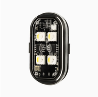 TCYATO Nouvelle lumière clignotante LED sans fil télécommandée pour voitures, motos, drones et scooters, lumière d'avertissement anti-collision