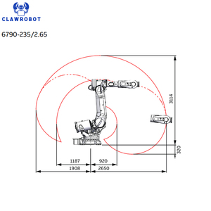 CLAWROBOT Handling Robot Cleaning Robot Foundry Robot High Pressure Cleaning Material Handling <b>Palletizing</b> Articulated Robot - Product Image 2