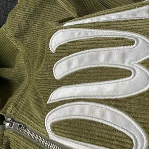 OEM Sudaderas con capucha de invierno, estilo streetwear, con cremallera parcial, efecto desgastado por el sol, personalizadas, de corte oversize, unisex, con efecto vintage, textura gofrada térmica - Product Image 3