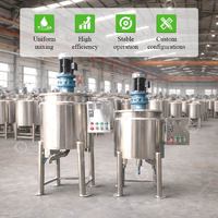 Cuve de mélange industrielle mobile à ouverture supérieure 10L 50L pour alcool et détergent, électrique avec agitateur