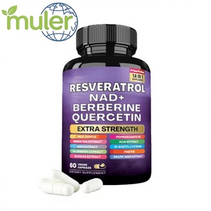 Stok Hızlı Fabrika ISO OEM Özel Marka 14'ü 1 Arada Bitkisel Takviyeler Resveratrol Kapsülleri NAD+ Berberin Bağışıklığı Güçlendirir - Product Image 1