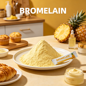 เอนไซม์โบรมีเลนธรรมชาติ CAS 150977-36-9 ผงละเอียด 1250 GDU เอนไซม์เกรดอาหารสำหรับทำให้เนื้อนุ่มและอาหาร<span class=keywords><strong>เสริม</strong></span> - Product Image 1