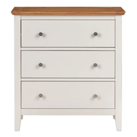 Commode de salon, armoire de rangement à 3 tiroirs, commode à tiroirs en bois