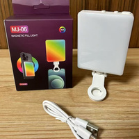 Lampe à clip moderne en forme de pomme 5V couleurs réglables beauté portable LED photographie en direct lumière de remplissage de téléphone portable