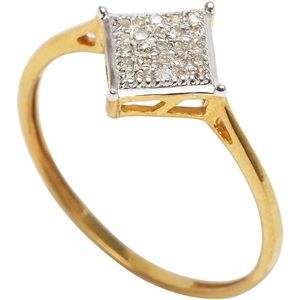Anillo de Diamantes Ornaatis Jewelspaark, Plata de Ley 925, Corte Redondo, Color Blanco G, Anillo de Promesa para Mujer, Uso Diario - Product Image 3