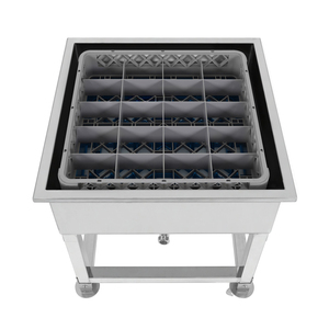 Carro de Transporte para Esterilización de Vajilla Comercial, Carro Móvil de Acero Inoxidable con Fregadero para Enjuague de Cubiertos para Hoteles y Restaurantes - Product Image 1