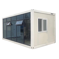 20 ft 1 chambre assemblé maisons en conteneur maison préfabriquée camp maison modulaire préfabriquée
