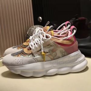 Zapatos de Diseñador de Alta Calidad, Zapatos Deportivos de Moda para Hombre y Mujer, Zapatos Deportivos de Lujo Casuales para Caminar Estilo Versache Chain Reaction - Product Image 3