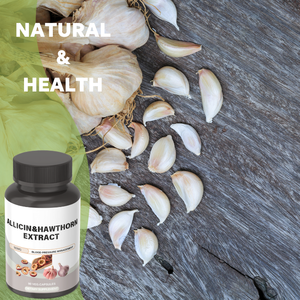 Capsules d'extrait d'ail et d'aubépine pour adultes (produit de santé) OEM/ODM – Soutient la santé de la pression artérielle et la microcirculation – Allicine - Product Image 3