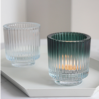 Vente en gros 300ml / 10oz vide luxe givré noir mat bocaux à bougie récipients en verre transparent bougie conteneur avec couvercles