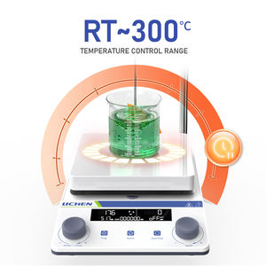 Agitatore Magnetico con Piastra Riscaldante Digitale, Controllo Temperatura PID, 2000 Giri/min, 300°C, per <span class=keywords><strong>Chimica</strong></span> e Biologia da Laboratorio - Product Image 1