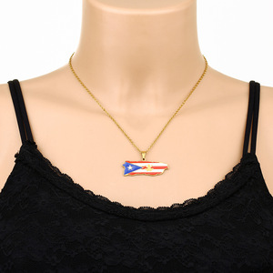Collar con colgante <span class=keywords><strong>de</strong></span> bandera <span class=keywords><strong>de</strong></span> mapa <span class=keywords><strong>de</strong></span> <span class=keywords><strong>Puerto</strong></span> <span class=keywords><strong>Rico</strong></span> <span class=keywords><strong>de</strong></span> acero inoxidable con goteo <span class=keywords><strong>de</strong></span> aceite Vintage dorado <span class=keywords><strong>para</strong></span> hombres y mujeres, accesorios <span class=keywords><strong>de</strong></span> collar caliente 2024 - Product Image 3