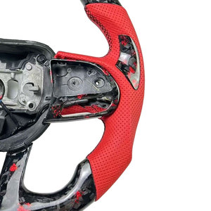 Volant en fibre de carbone personnalisé pour Dodge Charger Challenger <span class=keywords><strong>SRT</strong></span> <span class=keywords><strong>Hellcat</strong></span> 2014-2023 et Jeep Grand Cherokee Trackhawk - Product Image 6