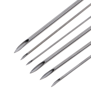 10-50 unids/set agujas desechables de acero inoxidable para <span class=keywords><strong>piercing</strong></span> de tatuaje 12g/14g/16g/18g/20g Kit de labios de oreja de pezón de ombligo para uso en fiestas - Product Image 1
