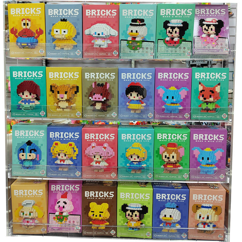 Mini building blocks color box-60 random