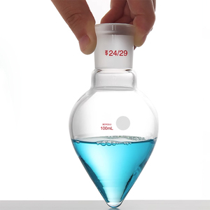 Sciedu aach026 phòng thí nghiệm hóa học thủy tinh borosilicate 3.3 chưng cất Vòng botto hình Quả lê Sôi Flask - Product Image 3