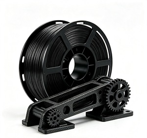 Filament d'imprimante 3D PLA-CF en fibre de carbone 22Network, 1,75 mm, matériau structurel haute résistance, 1 kg, noir, stable à 220°C - Product Image 3