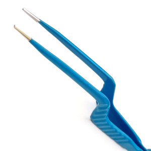 Pinces bipolaires réutilisables de 8 pouces, délicates, à pointe baïonnette bleue de 0,8 mm, instruments chirurgicaux, porte-aiguille de base, pinces bipolaires - Product Image 4