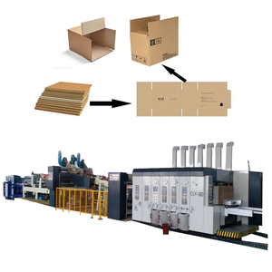 Giấy Các Tông Sóng Hộp Ăn Trưa In Ấn Cutter Making <span class=keywords><strong>Machine</strong></span> - Product Image 1