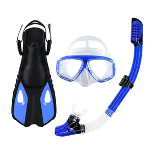 Üretici ayarlanabilir yüzme silikon konfor tüplü maske Fin şnorkel seti tüplü dalış ekipmanları