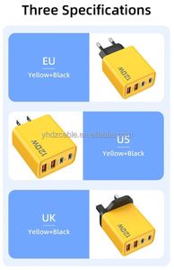 EU UK US <b>Plug</b> 2USB Android Fast Charging Head TYPE <b>C</b> Multi Port Phone <b>Charger</b> for iPhone 17 16 15 14 13 12 11 - Product Image 6