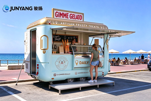 Remolque de Comida Móvil Personalizado, Camión de Comida Totalmente Equipado, Carrito de Venta Ambulante para Café, Helados, Barbacoa - Product Image 1