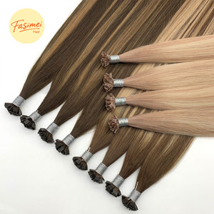 Fasimei, <span class=keywords><strong>productos</strong></span> de cabello humano virgen de alta calidad, extensión de cabello de punta plana, extensiones de cabello europeas - Product Image 2