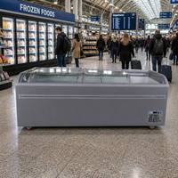 Congelador tipo Isla para Supermercado con Control Digital, Compresor Secop, Diseño Flexible para Heladería y Supermercado