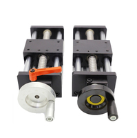 Rail de guidage linéaire personnalisé en aluminium et acier de haute précision, longueurs de déplacement de 50 mm, 100 mm, 150 mm, 200 mm, avec roulement et moteur intégré à faible profil