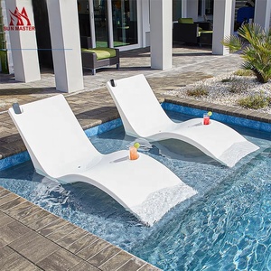 Silla de lujo para piscina, mueble de patio exterior, tumbona de plástico para piscina y playa. - Product Image 1