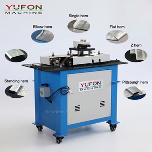 Máquina de conformado de cuellos Pittsburgh de chapa de acero para conductos cuadrados YUFON, para fabricación de tuberías <span class=keywords><strong>HVAC</strong></span> - Product Image 2