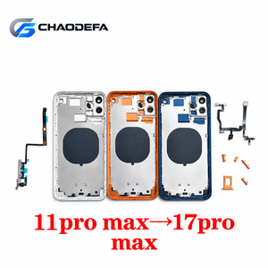 Boîtier de conversion DIY pour iPhone 11, 11 Pro, 11 Pro Max en style 17 Pro, 17 Pro Max – Coque arrière, châssis - Product Image 3