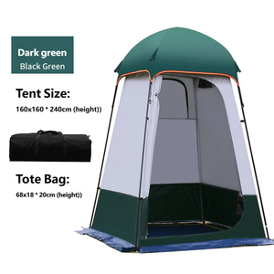 Tente de confidentialité portable instantanée à ouverture automatique en tissu Oxford 1500-2000 mm, imperméable, pour usage extérieur quatre saisons, avec une chambre et une douche - Product Image 6