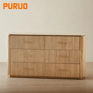 Credenza Classica in Legno Massello di Mogano, Multifunzionale per Arredamento Casa, Buffet e Decorazione Camera da Letto - Product Image 6