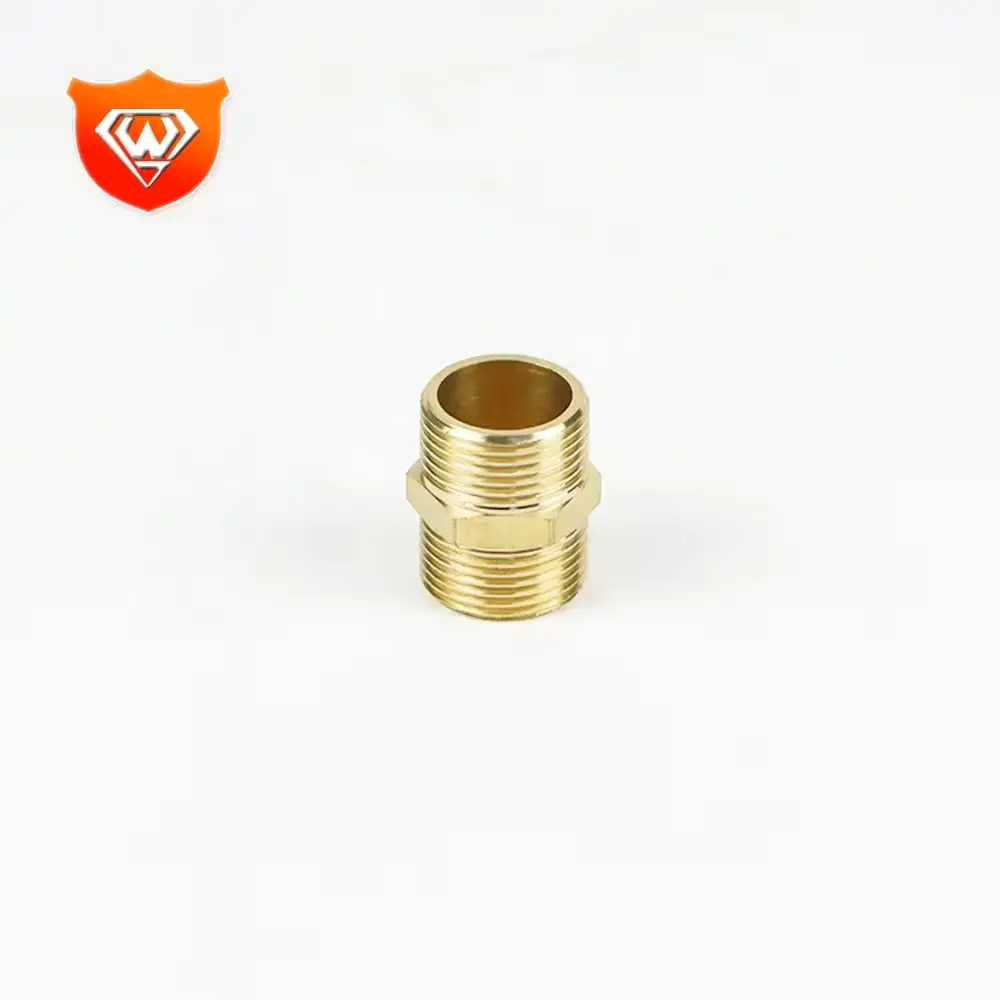 Direct Factory Supply Male Thread Brass threaded socket and end Hex Nipple