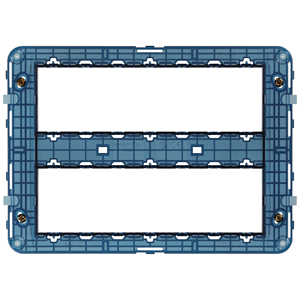 Supporto per condotti 14M 20.6x14.6x2.5 con viti per installazione elettrica - Product Image 1