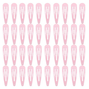 Clipe de Cabelo de Metal Mini Barrette Personalizado com Pérolas em Cores Sólidas para Meninas, 6.5cm - Product Image 4