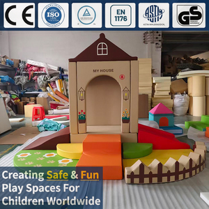 Salle de jeux sensorielle pour bébé et équipement d'entraînement Ensemble de jeux doux d'intérieur avec <span class=keywords><strong>piscine</strong></span> à balles pour les tout-petits et les enfants d'âge préscolaire - Product Image 3