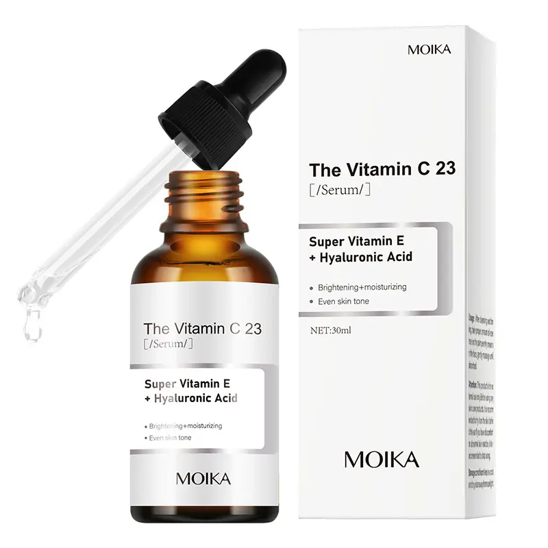 Emballage complet anglais VC sérums vitamine vc visage éclaircissant hydratant liquide exportation transfrontalière en gros