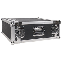 Boîtier amplificateur 3U Boîtier aviation 6U Équipement audio en alliage d'aluminium monocouche standard sans porte-roue