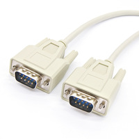 Cable conector de terminal RS232 macho a macho DB9 Cable de conexión de puerto serie aislado de PVC Cables de datos y conjuntos de cables