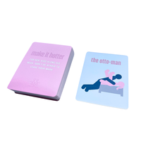 Jeu de Cartes de Positions Sexuelles Personnalisé 54 Pièces pour Couples, Jeu de Cartes d'Amour, Jouets Sexuels