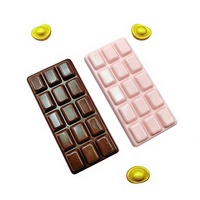 Barre de chocolat anti-stress en TPR, jouet à presser doux et mignon à rebond lent pour enfants et adultes, cadeau relaxant multi-scènes